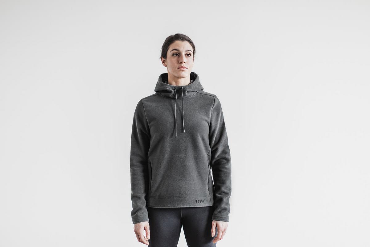 Nobull Arctic Women\'s Hoodie Dark Grey | Australia (GH5048)